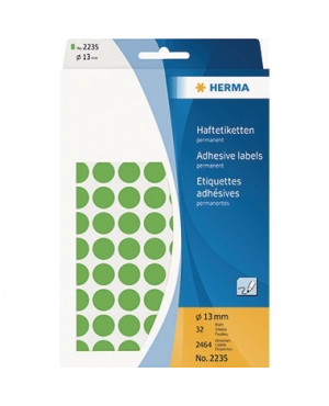 HERMA Markierungspunkt 2235 13mm Papier grün 2.464 St./Pack.