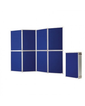 magnetoplan Präsentationswand 1101016 244x181x2cm blau