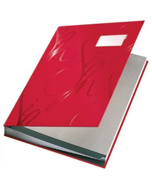 Leitz Unterschriftsmappe Design 57450025 DIN A4 18Fächer rot