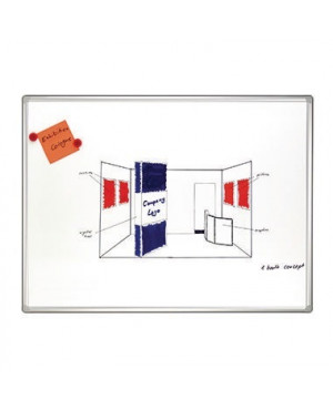 Franken Schreibtafel PRO SC8205 180x120cm magnethaftend weiß