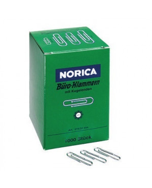 NORICA Büroklammer 2220 32mm Metall glanzverzinkt 1.000 St./Pack.