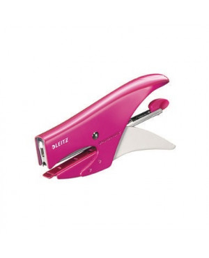 Leitz Heftzange WOW 55312023 max. 15Blatt Metall pink metallic
