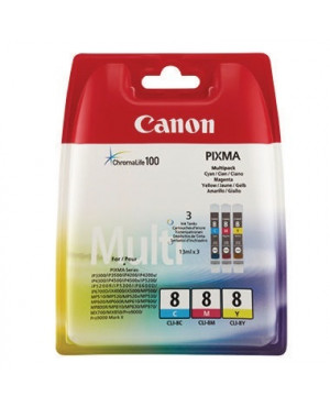 Canon Tintenpatrone CLI8 0621B029 c/m/y 3 St./Pack.