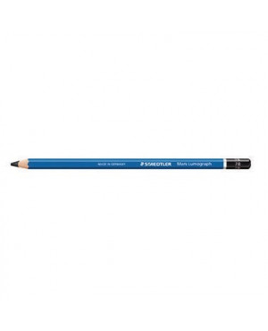 STAEDTLER Bleistift Mars Lumograph 100-7B 17,5cm 7B Schaft blau