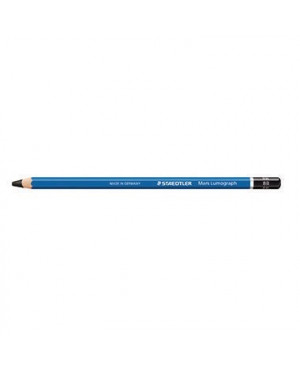 STAEDTLER Bleistift Mars Lumograph 100-8B 17,5cm 8B Schaft blau