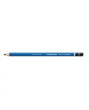 STAEDTLER Bleistift Mars Lumograph 100-4B 17,5cm 4B Schaft blau