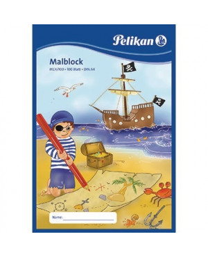 Pelikan Malblock MC 4/100 137679 DIN A4 chlorfrei 100Blatt weiß