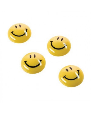 magnetoplan Magnet Smilies 16671 20mm gelb 8 St./Pack
