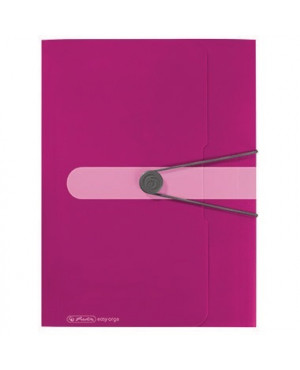 Herlitz Gummizugmappe 11216538 DIN A4 PP opak beere