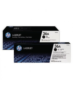 HP Toner CB436AD 36A 2.000Seiten schwarz 2 St./Pack.