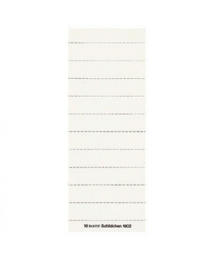 Leitz Beschriftungsschild 19020001 blanko 3zeilig weiß 100 St./Pack.