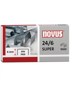NOVUS Heftklammer 040-0026 24/6 Super verzinkt 1.000 St./Pack.