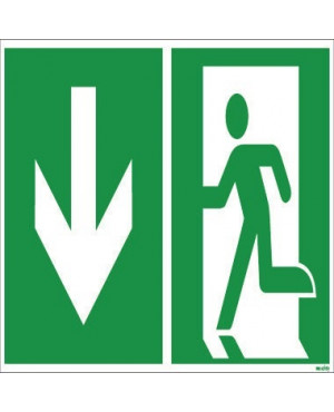 Hinweisschild Notausgang 30x15cm Hart-PVC