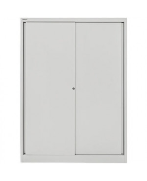 Bisley Schiebetürschrank ECO SD412173S645 3Böden lichtgrau
