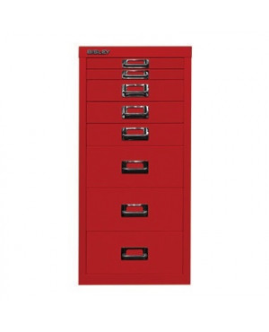 Bisley Schubladenschrank L298670 8Schubfächer kardinalrot