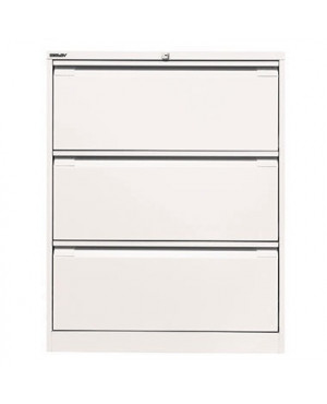 Bisley Hängeregistraturschrank DF3696 3Schubfächer verkehrsweiß