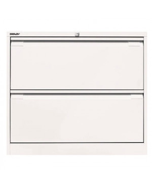 Bisley Hängeregistraturschrank DF2696 2Schubfächer verkehrsweiß