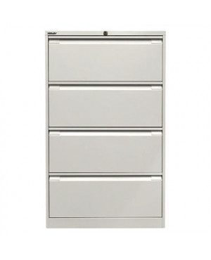 Bisley Hängeregistraturschrank DF4696 4Schubfächer verkehrsweiß
