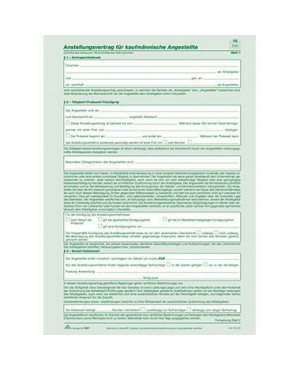 RNK Anstellungsvertrag 541 kfm. Angestellte DIN A4 SD 1x2Blatt