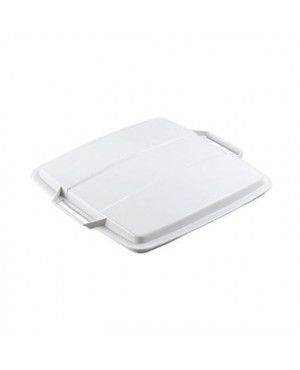 DURABLE Abfalleimer DURABIN FLIP VEH201319 52x61x49cm grau/weiß