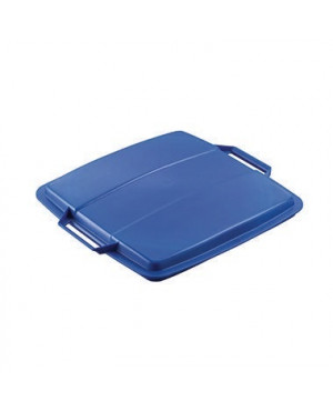 DURABLE Abfalleimer DURABIN FLIP VEH2012031 52x61x49cm grau/blau
