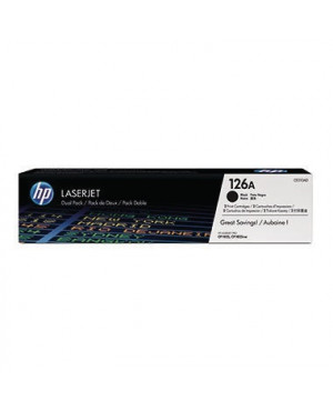 HP Toner CE310AD 126A 1.200Seiten schwarz 2 St./Pack.