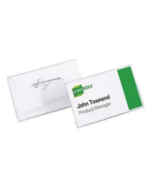 DURABLE Namensschild 800819 40x75mm Kunststoff tr 100 St./Pack.