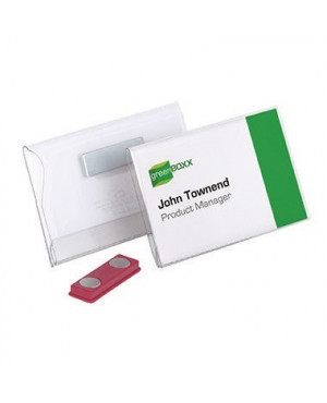 DURABLE Namensschild 811719 90x54mm Hartfolie tr 25 St./Pack .