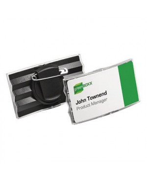 DURABLE Namenschild konvex 812858 75x40mm Acryl tr 25 St./Pack