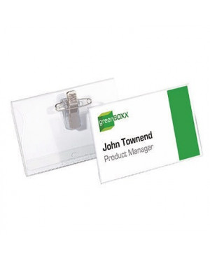 DURABLE Namenschild 810119 90x54mm Kunststoff tr 50 St./Pack.