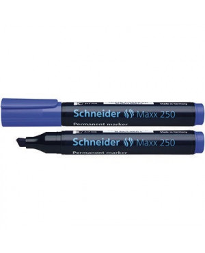 Schneider Permanentmarker Maxx 250 125003 2-7mm Keilspitze blau