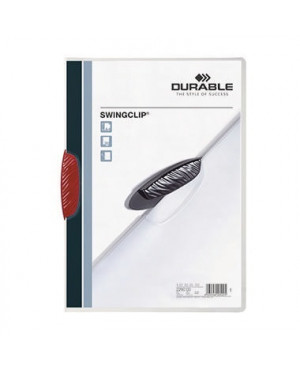 DURABLE Klemmmappe SWINGCLIP 226003 DIN A4 max. 30Bl. Klemme rt