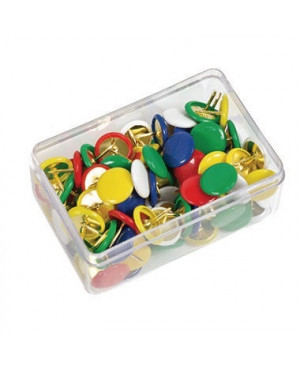 Soennecken Reissnagel 1082 7mm farbig sortiert 100 St./Pack.