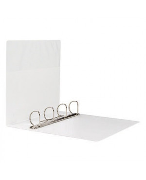 Soennecken Präsentationsringbuch 4145 DIN A4 76mm 4 Ringe weiß