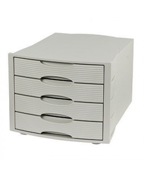 Soennecken Schubladenbox 1554 4geschlossene Schübe lichtgrau