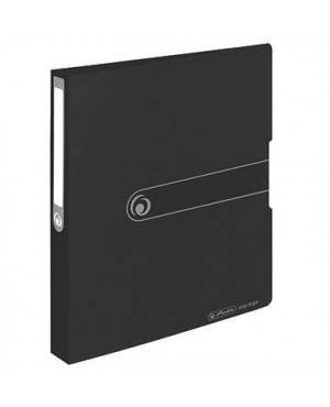 Herlitz Ringbuch 11205754 DIN A4 2Ringe 25mm opak schwarz
