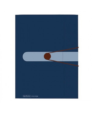 Herlitz Gummizugmappe Recycling 11282548 DIN A4 PP dunkel blau