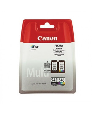 Canon Tintenpatrone PG545+CL546 8287B005 sw/c/m/y 2 St./Pack.