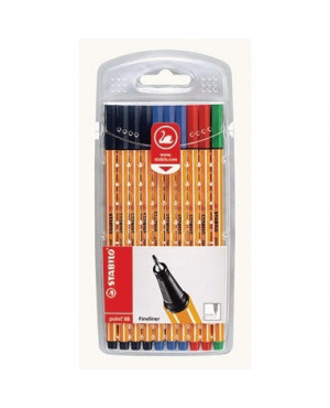 STABILO Fineliner point 88 87-1468 0,4mm farbig sortiert 10 St./Pack.