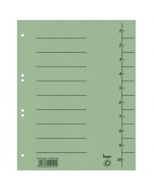 Bene Trennblatt 97300GN DIN A4 Karton grün