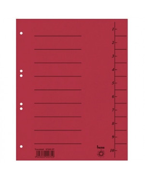 Bene Trennblatt 97300RT DIN A4 Karton rot