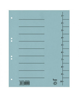 Bene Trennblatt 97300BL DIN A4 Karton blau