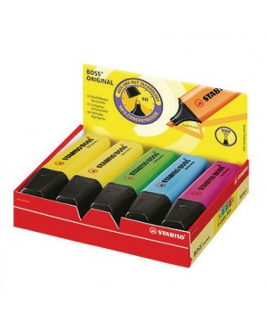 STABILO Textmarker BOSS ORIGINAL 70/10-1 2-5mm sortiert 10 St./Pack.