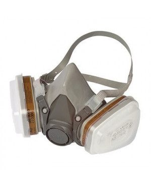 3M Halbmaske 6002C Mehrweg Wechselfilter grau