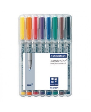 STAEDTLER Folienschreiber Lumocolor 316 WP8 0,6mm sortiert 8 St./Pack.