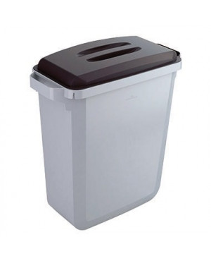 DURABLE Abfalleimer DURABIN VEH2012029 60l grau +Deckel sw
