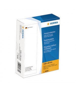 HERMA Frankieretikett 4330 130x40mm einzeln weiß 500 St./Pack.