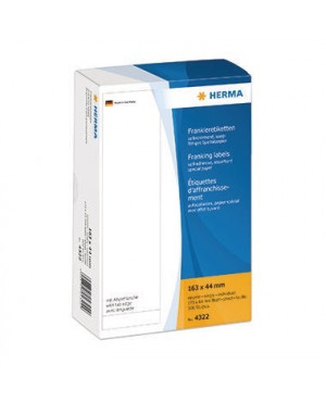 HERMA Frankieretikett 4322 163x44mm einzeln weiß 500 St./Pack.