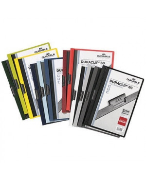 DURABLE Klemmmappe DURACLIP 60 220900 DIN A4 Hartfolie sortiert