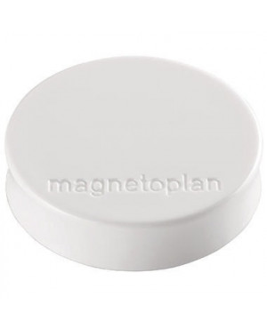 magnetoplan Magnet Ergo Medium 1664000 30mm weiß 10 St./Pack.